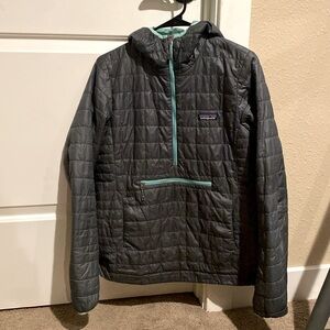 Teal Patagonia Nano Puff size medium